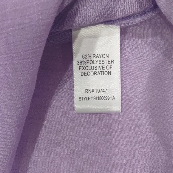 COUNTERPARTS Purple Button-Up Women's Top - Picture 15 of 15